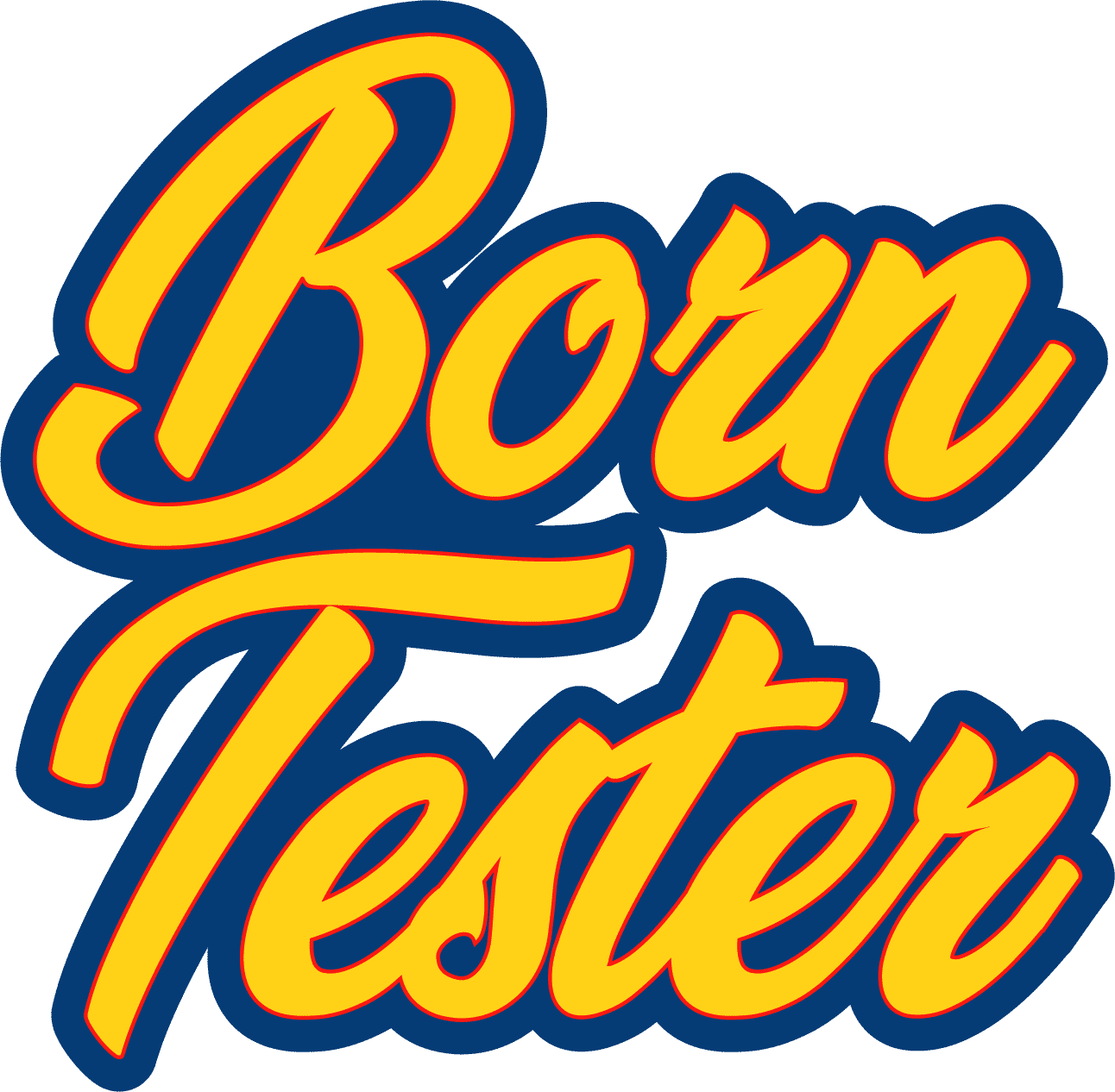 Born Tester_Yellow Laptop Stickers