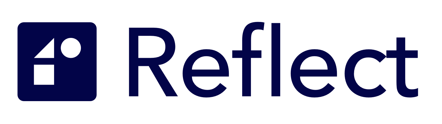 reflect logo blue