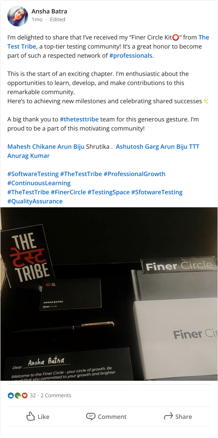 Ansha Batra Finer Circle Review Li