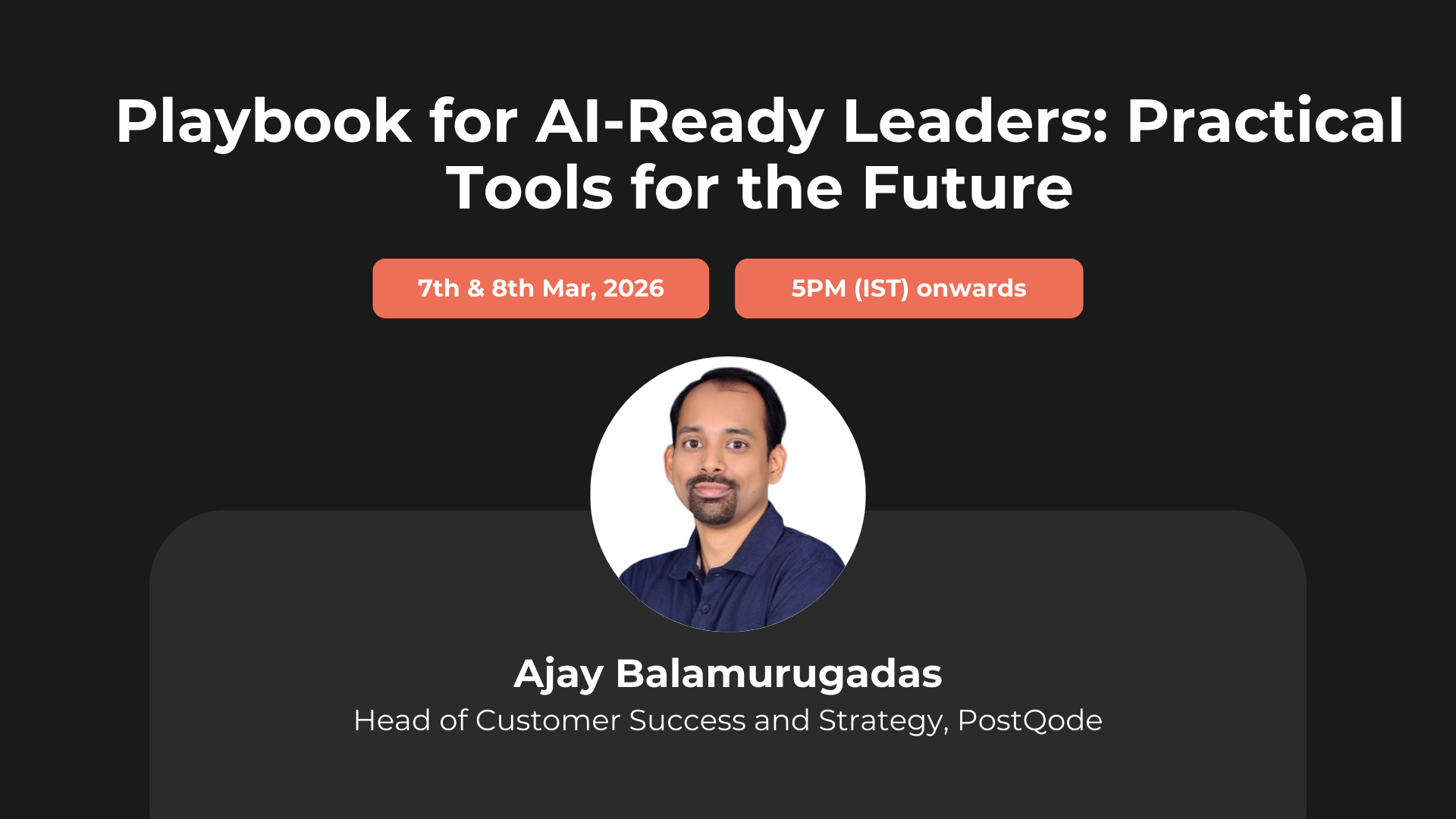 Playbook for AI-Ready Leaders – Workshop – Mar’26
